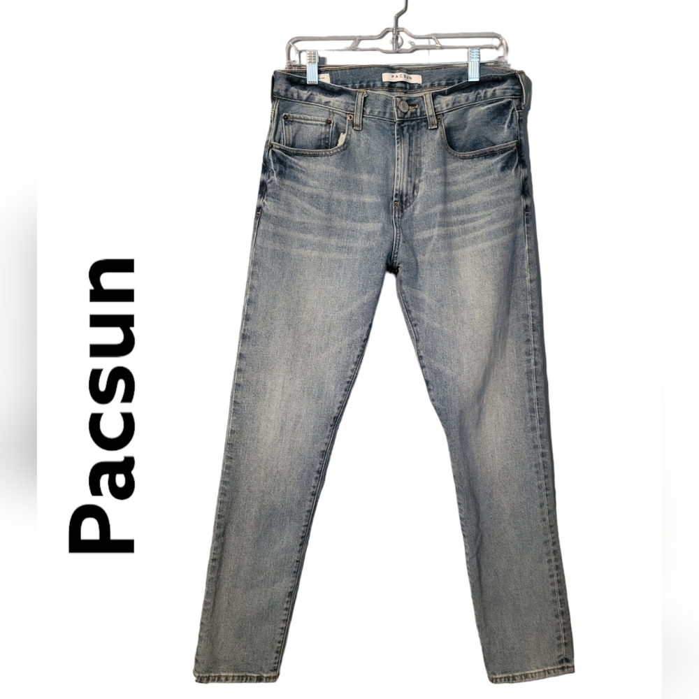 Pacsun Mens Slim Taper Light Blue Jeans Size 30x32